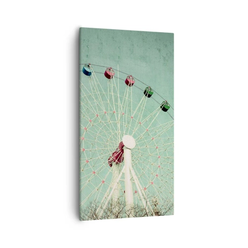 Canvastavla - Bild på duk - Välkommen att ha kul - 55x100 cm