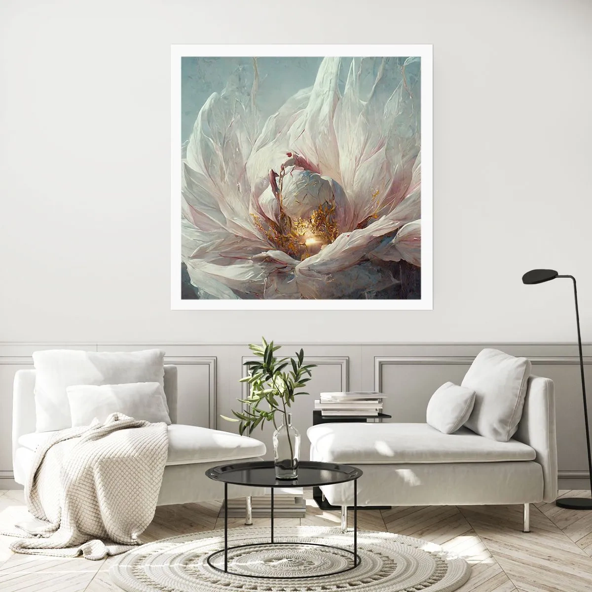 Affisch - Blommar en gång på hundra år - 40x40 cm