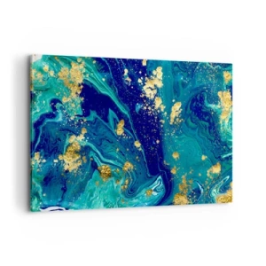 Canvastavla - Bild på duk - Solflingor  - 120x80 cm