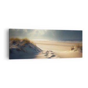 Canvastavla - Bild på duk - Lugnande landskap - 140x50 cm