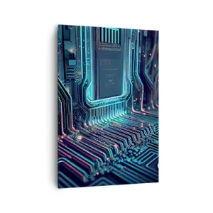 Canvastavla - Bild på duk - Så här tänker jag... - 70x100 cm