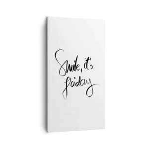 Canvastavla - Bild på duk - Riktig glädje - 45x80 cm