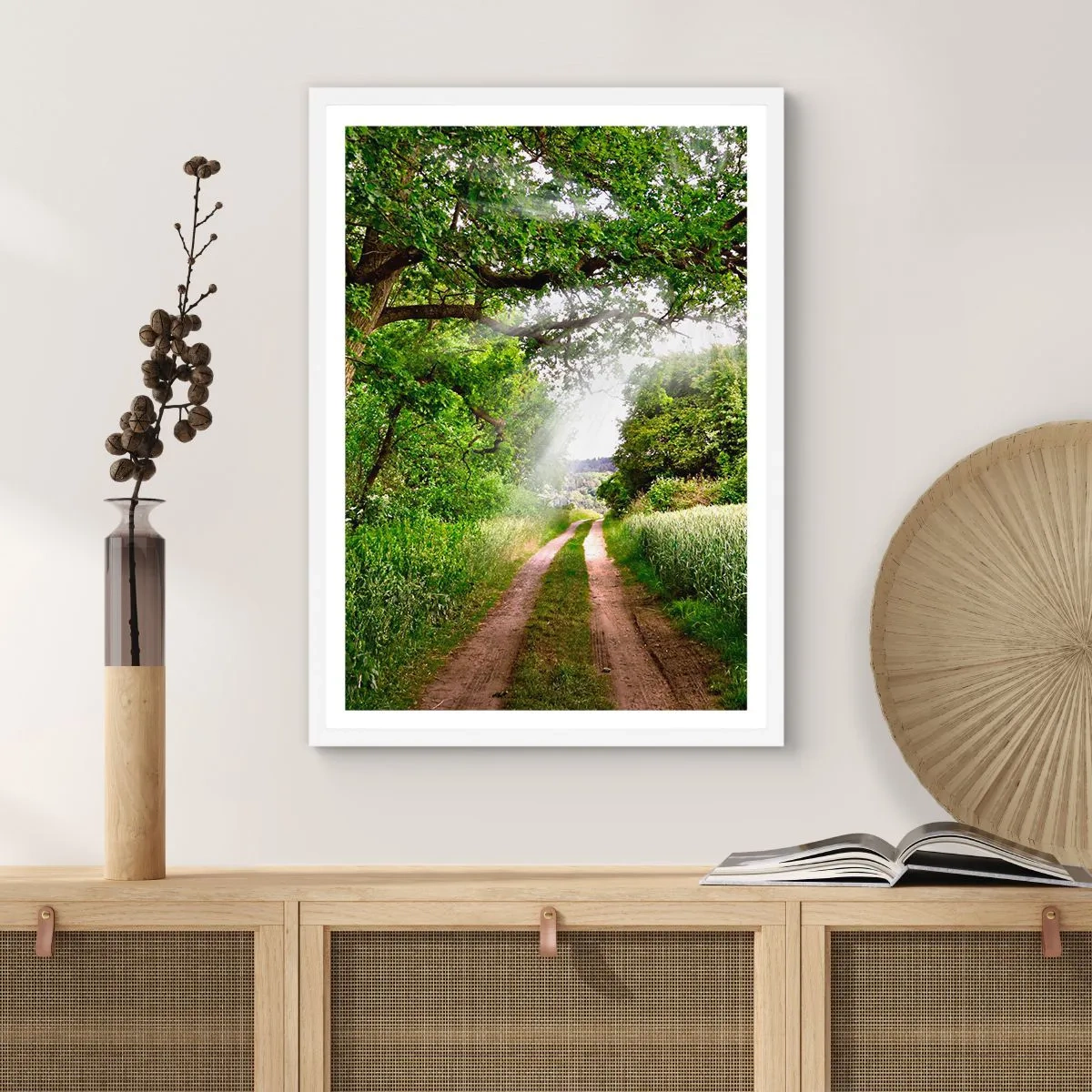 Affisch i vit ram - Et in Arcadia ego - 70x100 cm