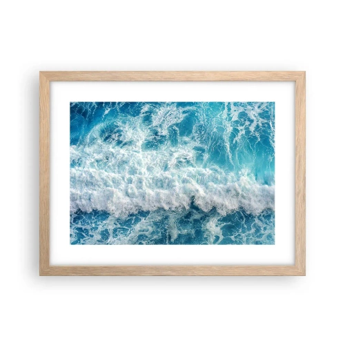 Affisch i ram av ljusek - Glatt och hoppande - 40x30 cm