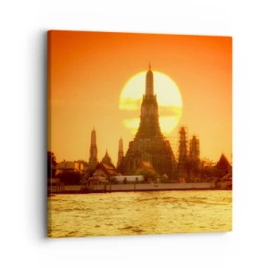 Canvastavla - Bild på duk - Mot solen, alltid mot solen - 30x30 cm