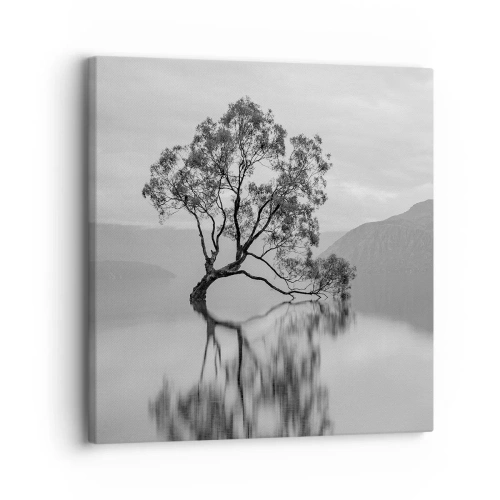 Canvastavla - Bild på duk - Det finns ett land - 30x30 cm