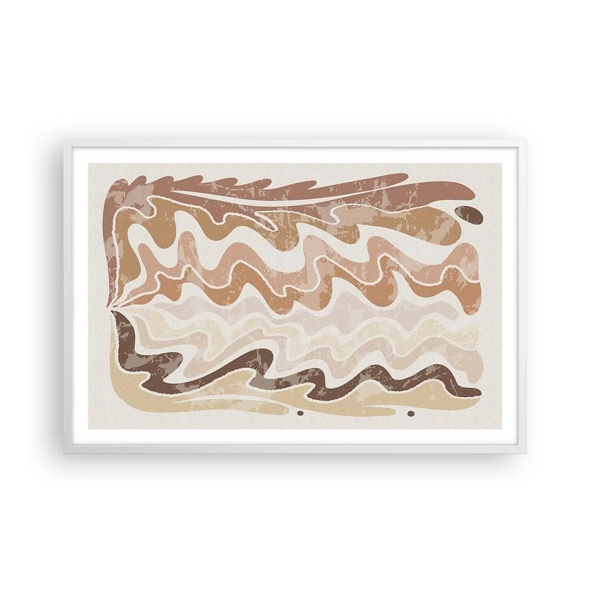 Affisch i vit ram - Bra energi - bra känslor - 91x61 cm
