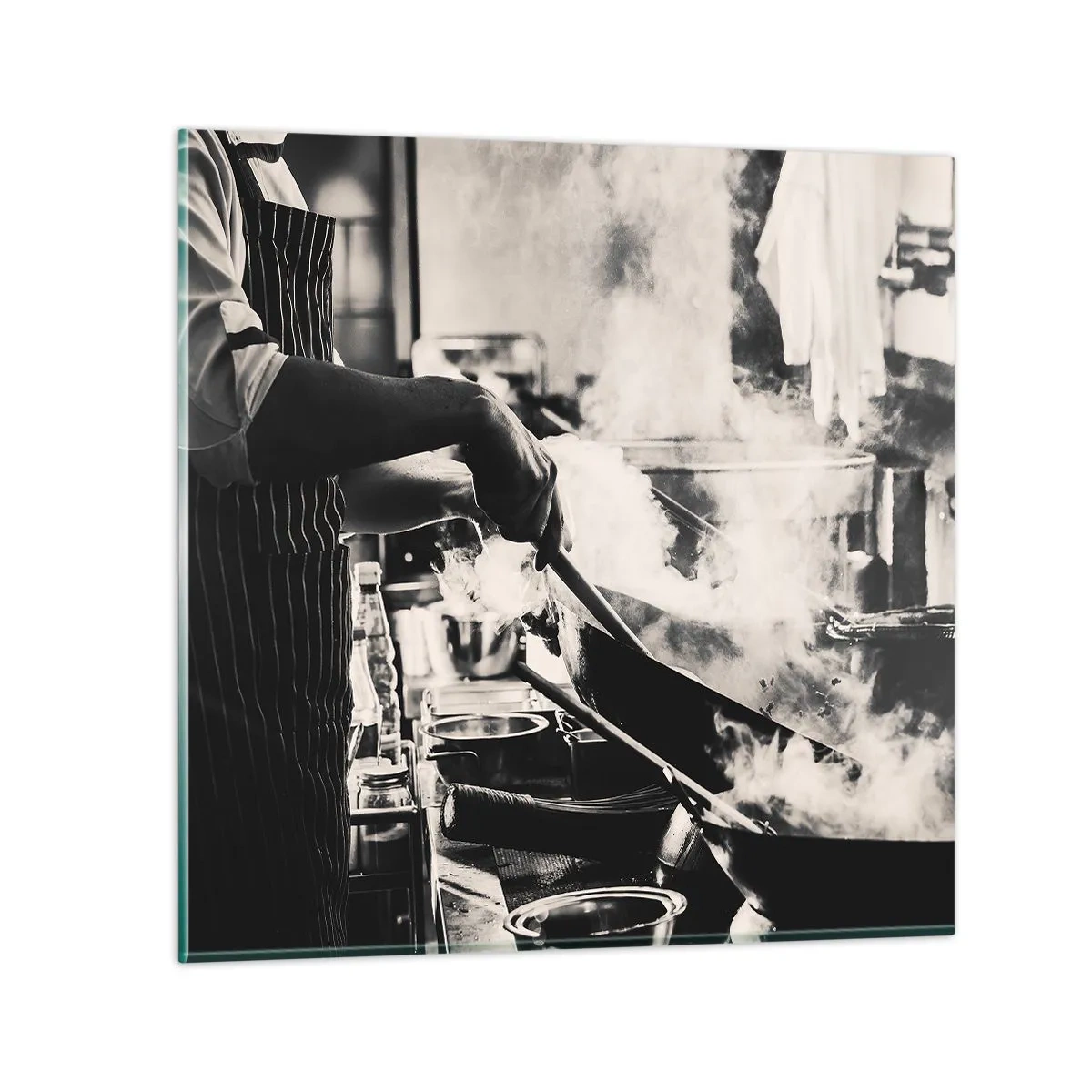 Glastavla - Bild på glas - Alkemi av smaker - 50x50 cm