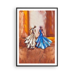 Affisch i svart ram - Prydlig duett - 70x100 cm