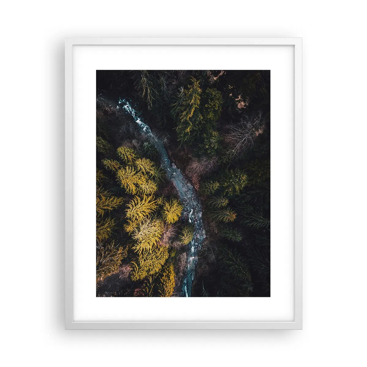 Affisch i vit ram - Snabbt, allt snabbare - 40x50 cm