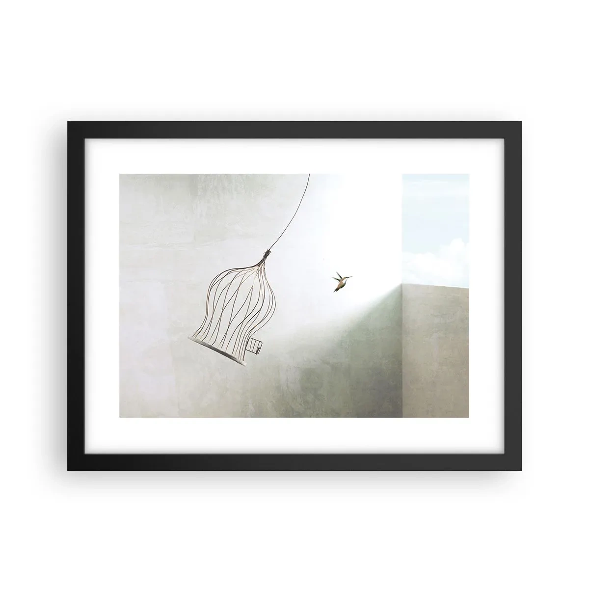 Affisch i svart ram - I sitt esse - 40x30 cm