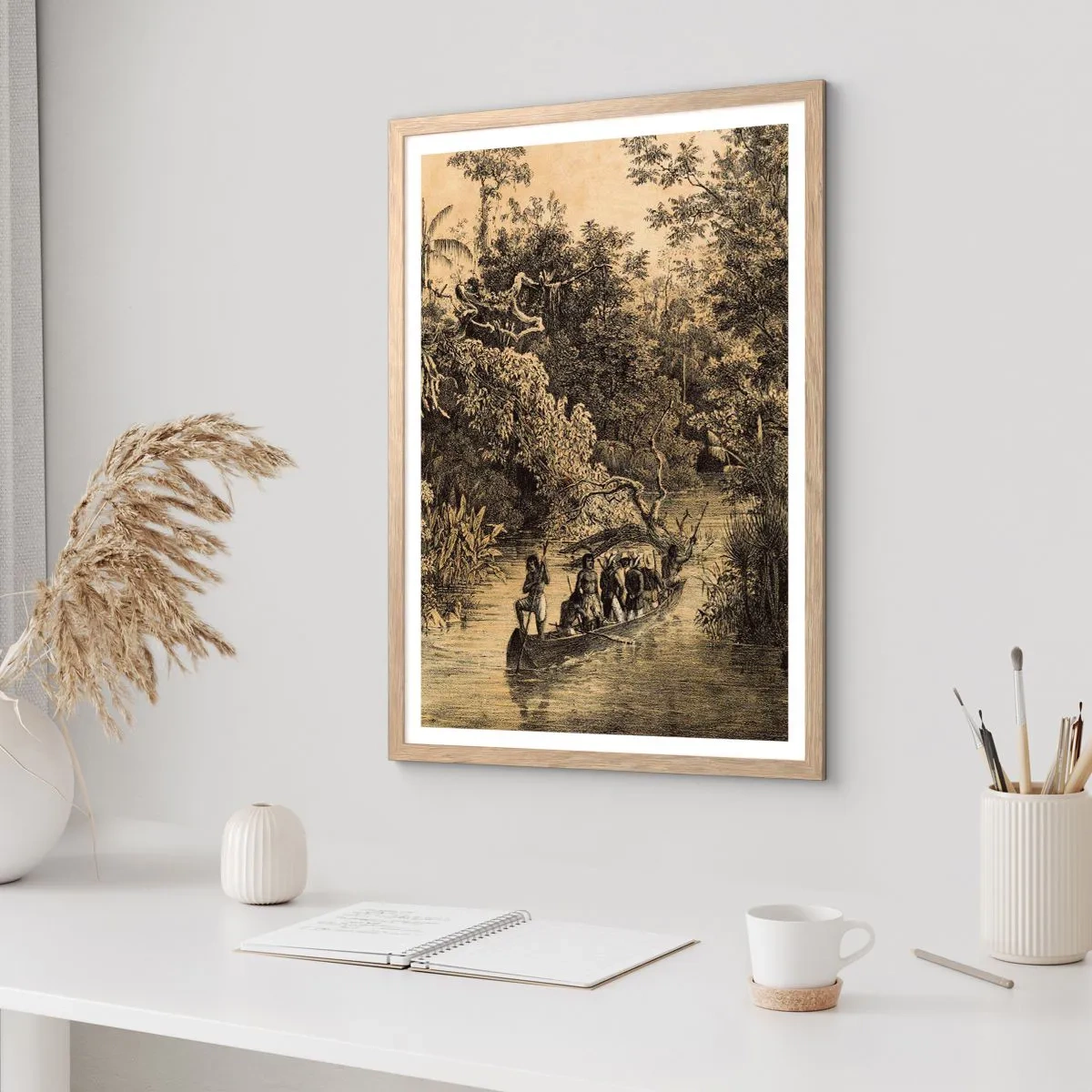 Affisch i ram av ljusek - Resa till källan - 70x100 cm