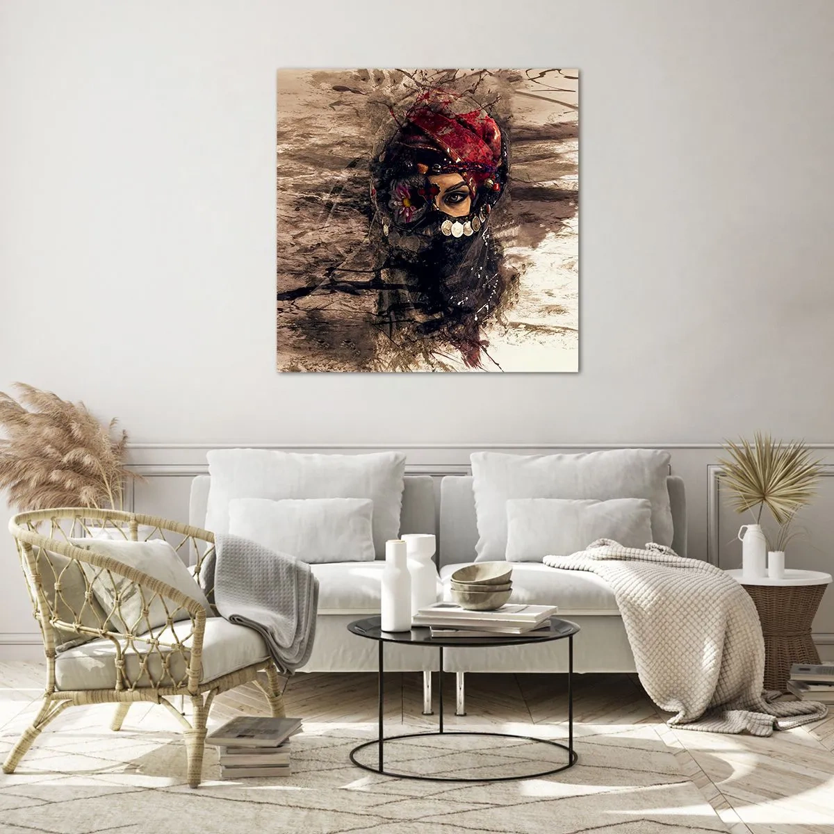 Glastavla - Bild på glas - Minst intrigerande - 70x70 cm