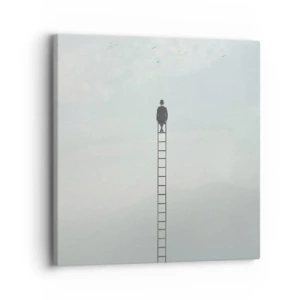 Canvastavla - Bild på duk - Var över det - 30x30 cm