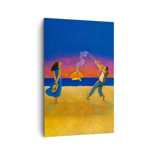 Canvastavla - Bild på duk - Mer än en stjärna från himlen - 80x120 cm