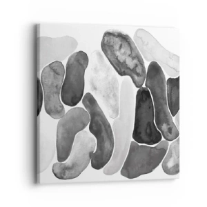 Canvastavla - Bild på duk - Stenig abstraktion - 40x40 cm
