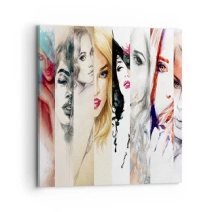 Canvastavla - Bild på duk - Det är alltid DU - 70x70 cm