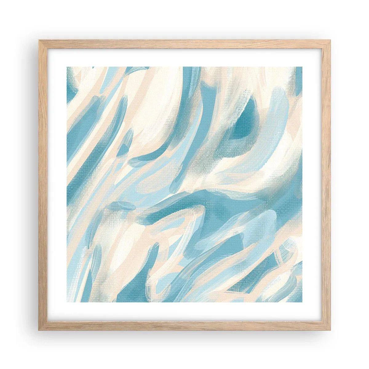 Affisch i ram av ljusek - Vårvindar - 50x50 cm