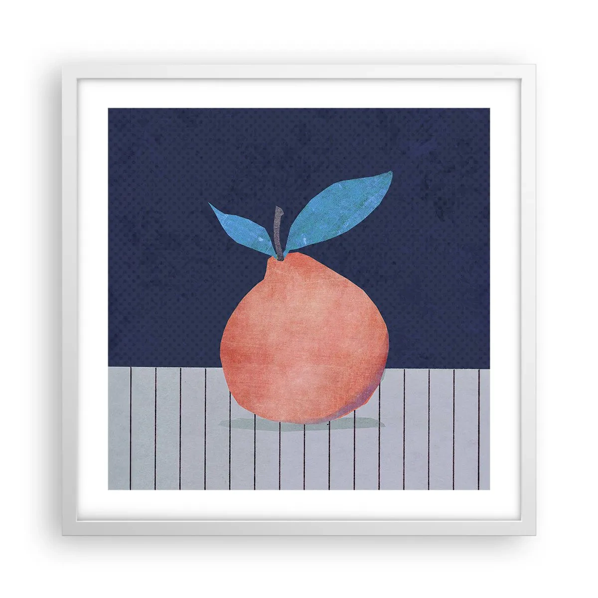 Affisch i vit ram - Konvexitet och planhet - 50x50 cm