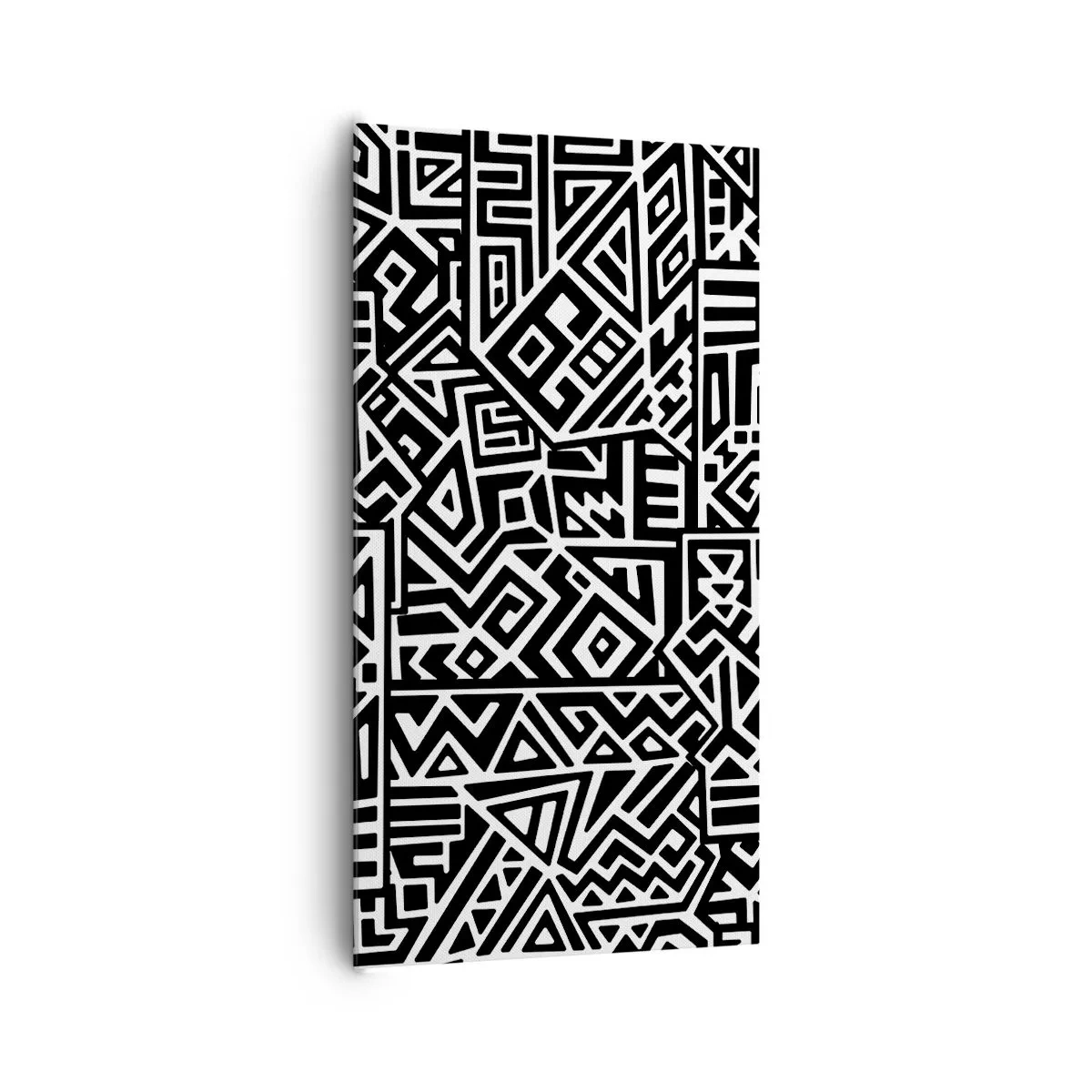 Canvastavla - Bild på duk - Prekolumbisk komposition - 65x120 cm