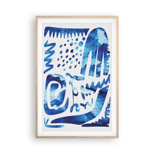 Affisch i ram av ljusek - Tillbaka till rötterna - 61x91 cm