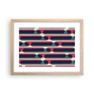 Affisch i ram av ljusek - In och framåt - 40x30 cm