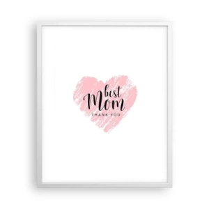 Affisch i vit ram - Alltid rätt ögonblick - 40x50 cm