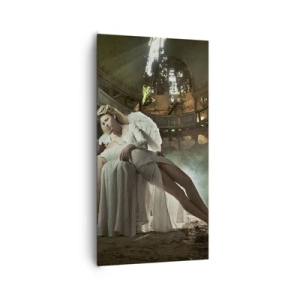 Canvastavla - Bild på duk - Gamla teaterns anda - 65x120 cm