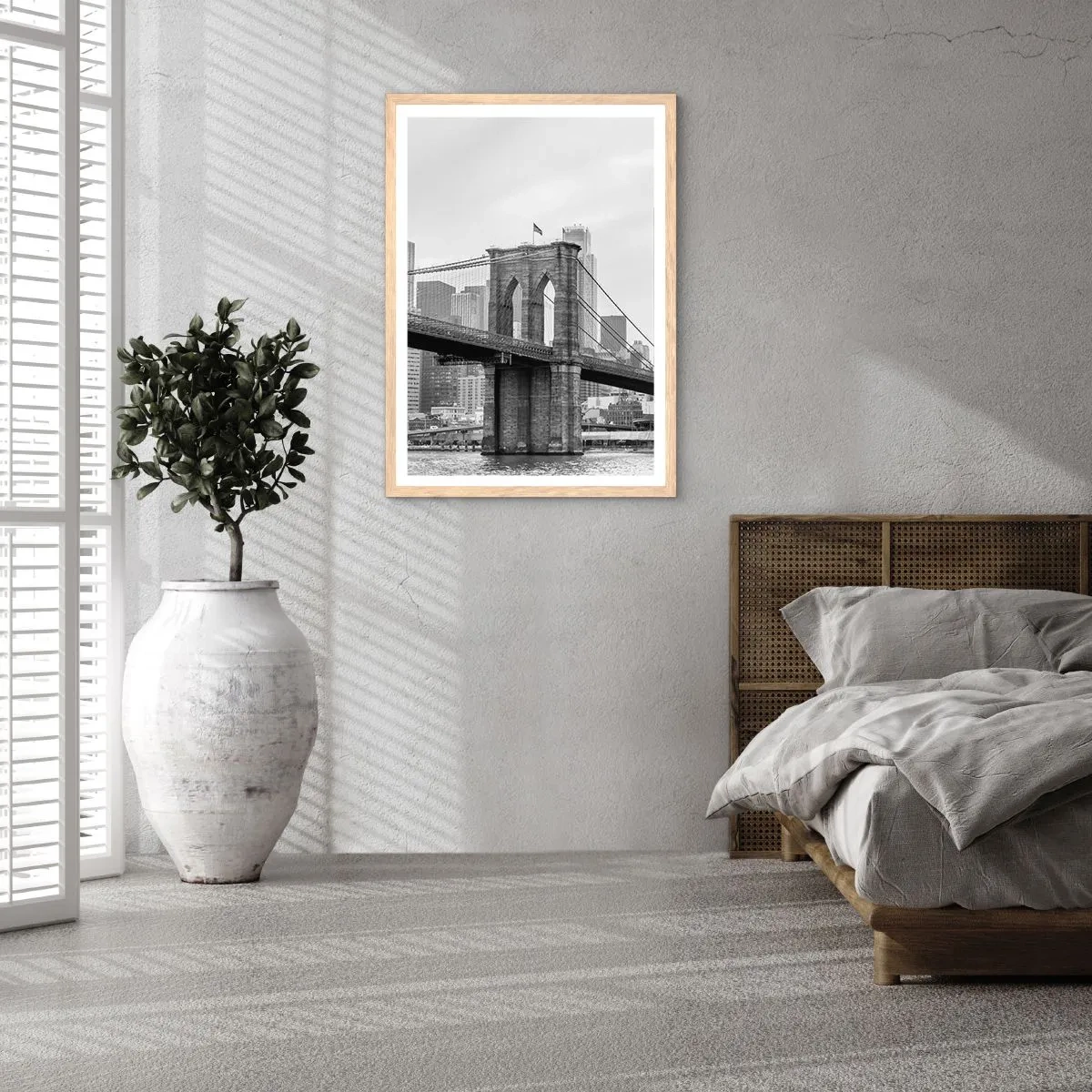 Affisch i ram av ljusek - New York stämning - 40x50 cm