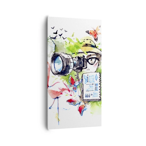 Canvastavla - Bild på duk - I resenärens objektiv - 65x120 cm