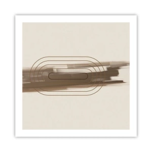 Affisch - Grå blåst - 60x60 cm