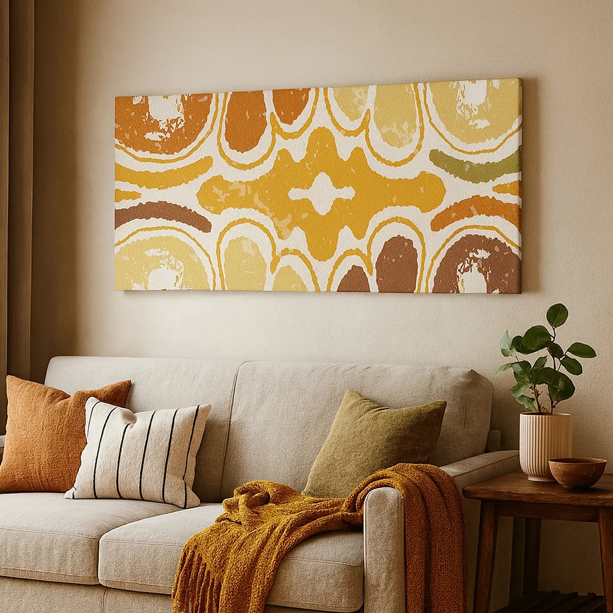 Canvastavla - Bild på duk - Sentimental abstraktion - 30x30 cm