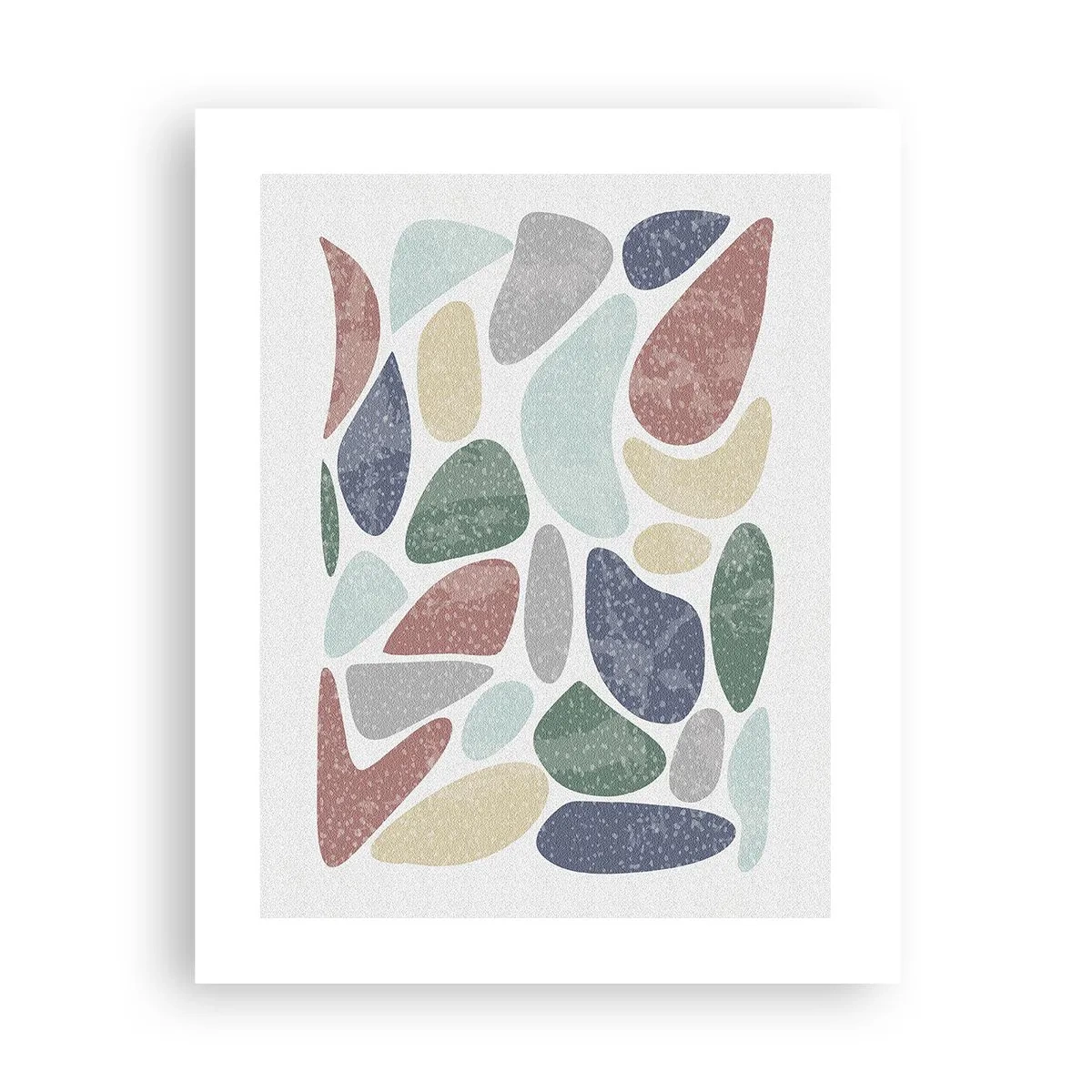 Affisch - Mosaik av pulveriserade färger - 40x50 cm