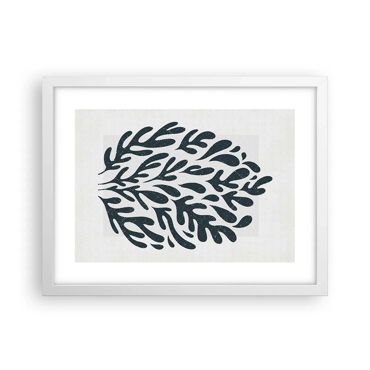 Affisch i vit ram - Naturens former - 40x30 cm