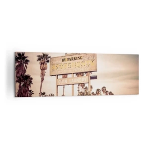 Canvastavla - Bild på duk - Här står tiden stilla - 160x50 cm