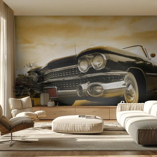 Fototapet Premium Canvas - Klassiken blir aldrig gammal - Bil, Bil, Retro - 300x210 cm