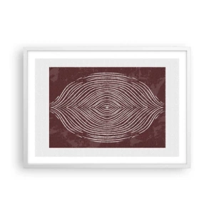 Affisch i vit ram - Rymden talar - 70x50 cm