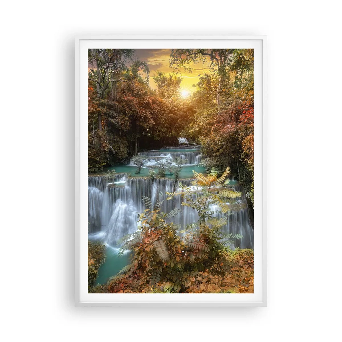 Affisch i vit ram - Skogens skatt - 70x100 cm
