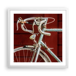 Affisch i vit ram - Skapad för segrar - 50x50 cm