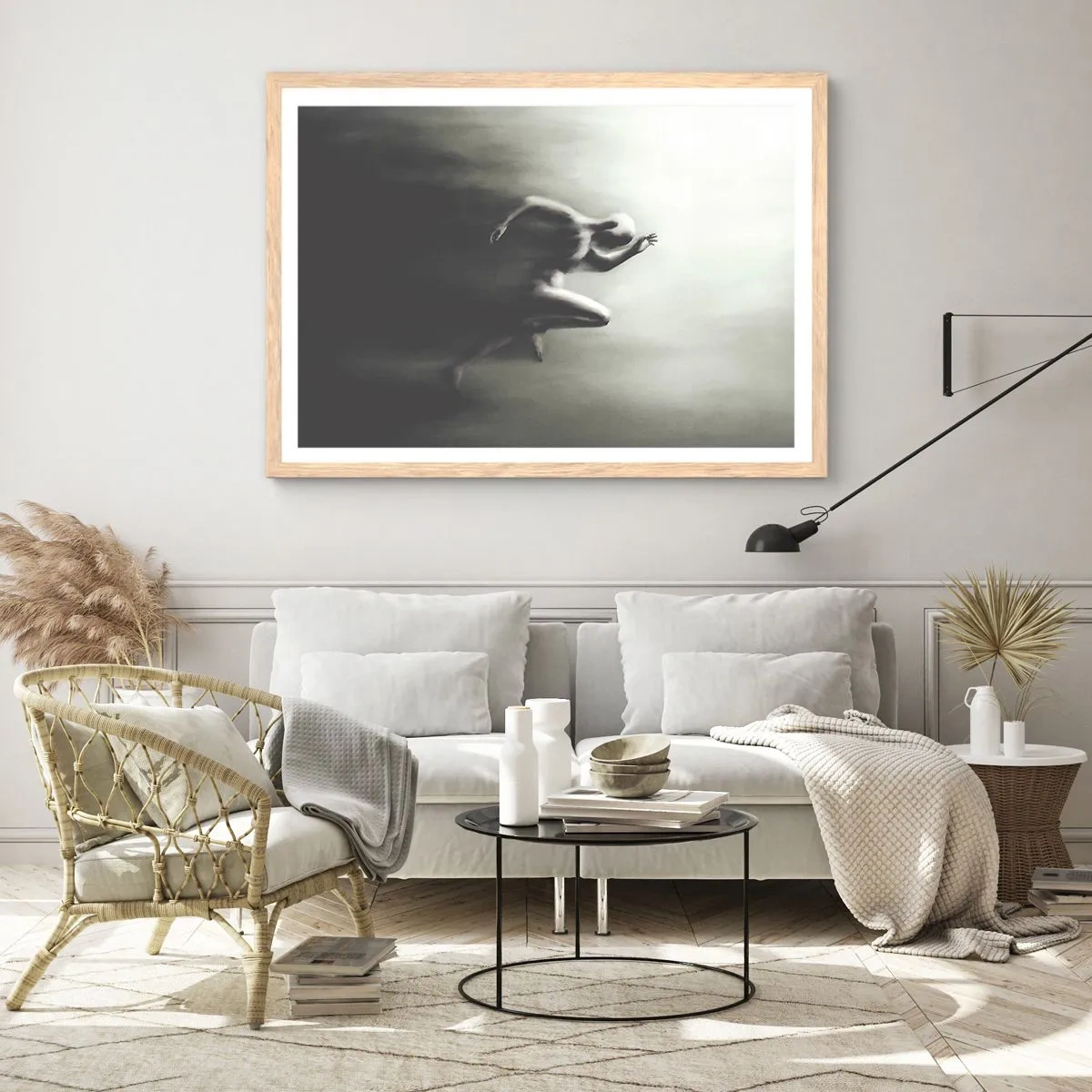 Affisch i ram av ljusek - Omöjlig att stoppa - 100x70 cm