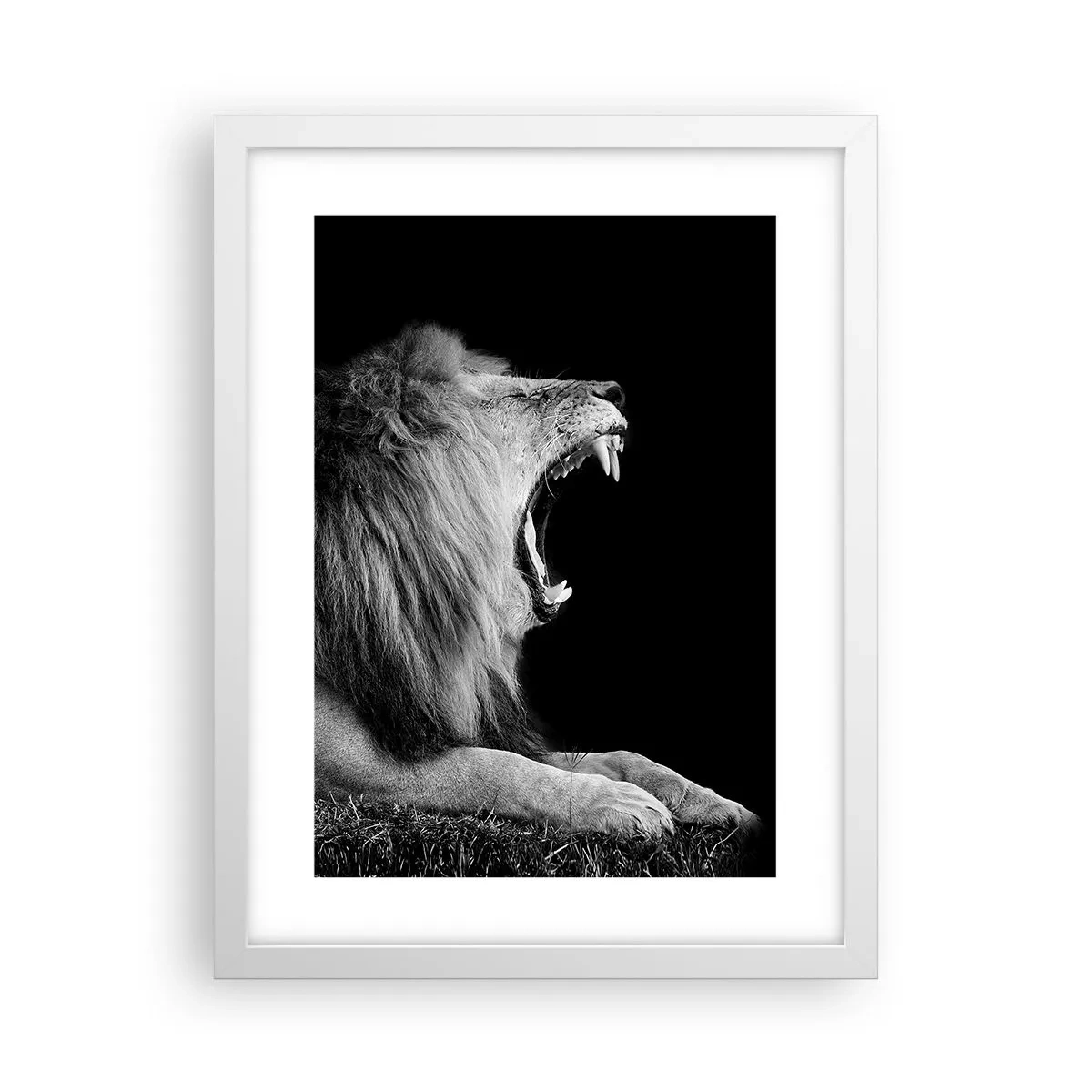Affisch i vit ram - Utan någon tvekan - 30x40 cm