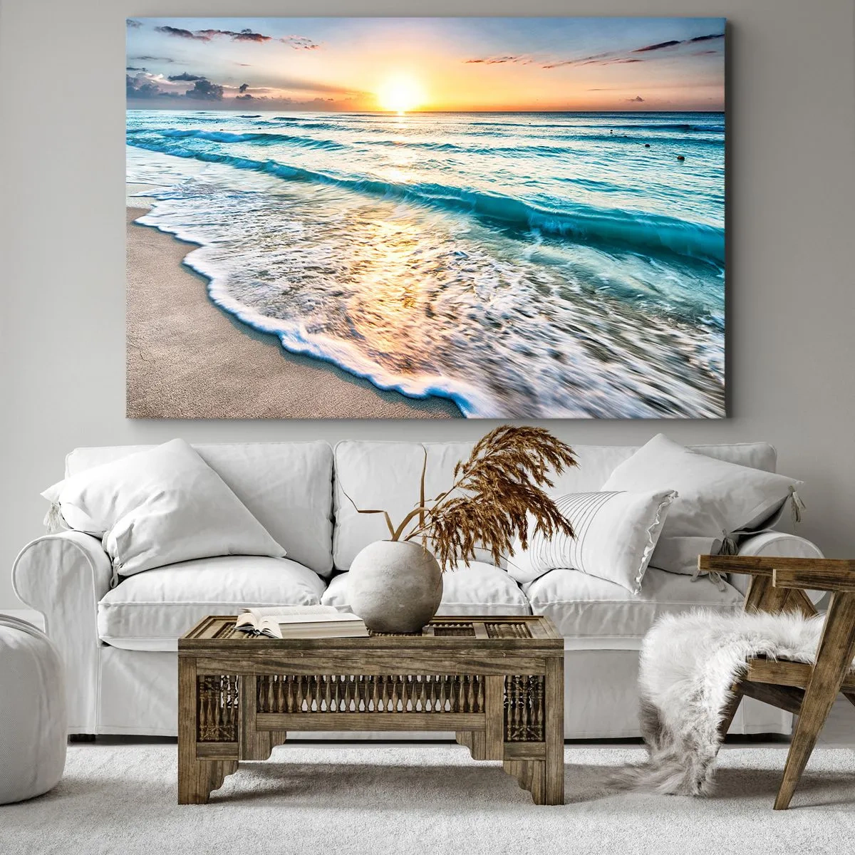 Canvastavla - Bild på duk - Vy värd besväret - 120x80 cm