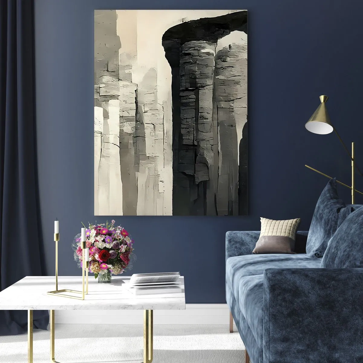 Glastavla - Bild på glas - Antikens majestät - 80x120 cm