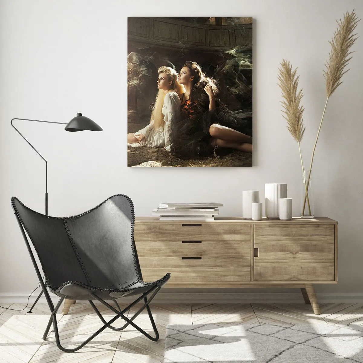 Glastavla - Bild på glas - Och så blev det poesi - 70x100 cm