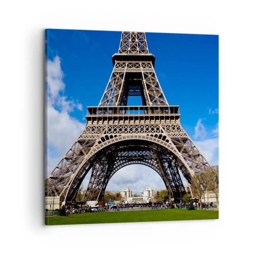 Canvastavla - Bild på duk - Hela Paris vid dess fötter - 60x60 cm