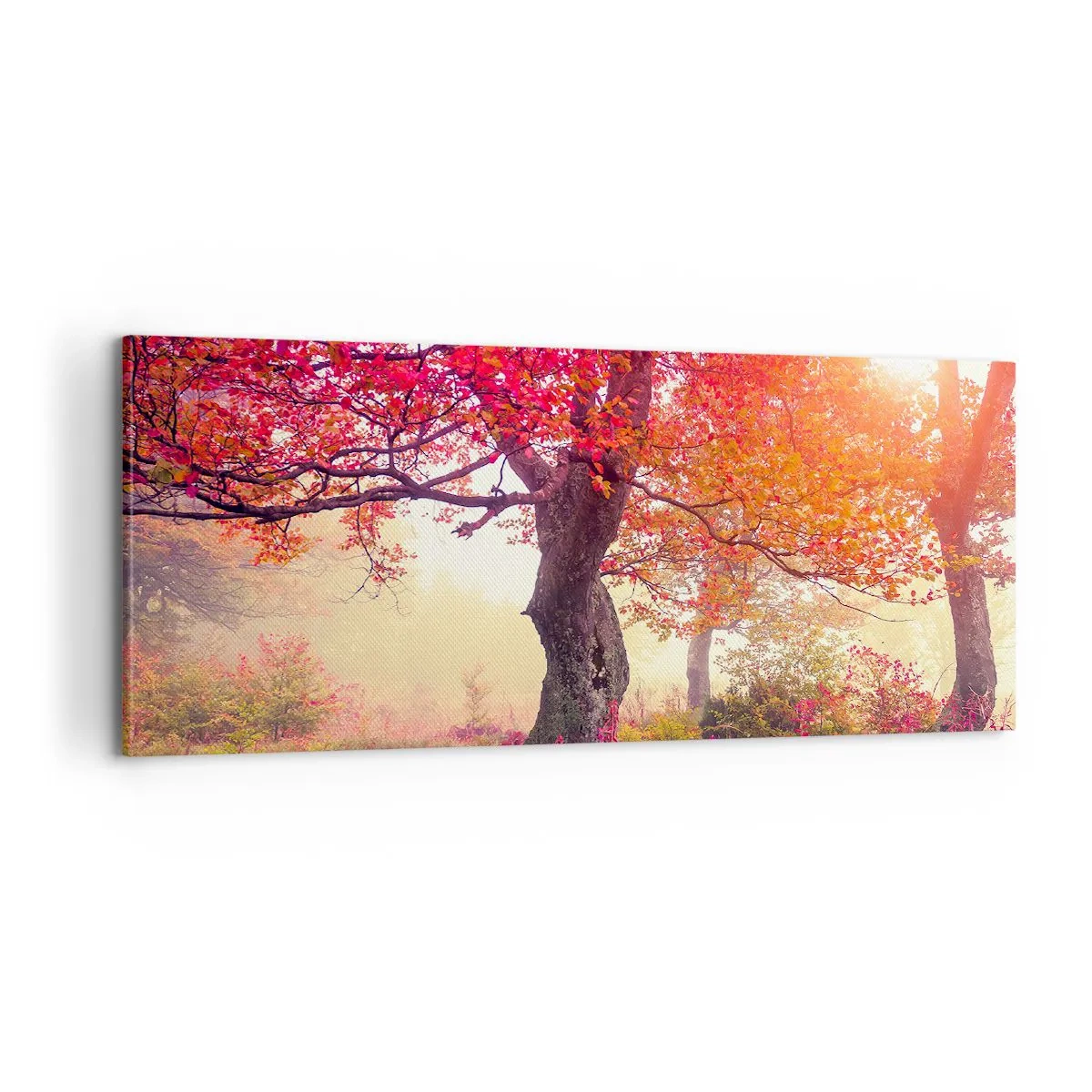 Canvastavla - Bild på duk - Våldsam blommande - 100x40 cm