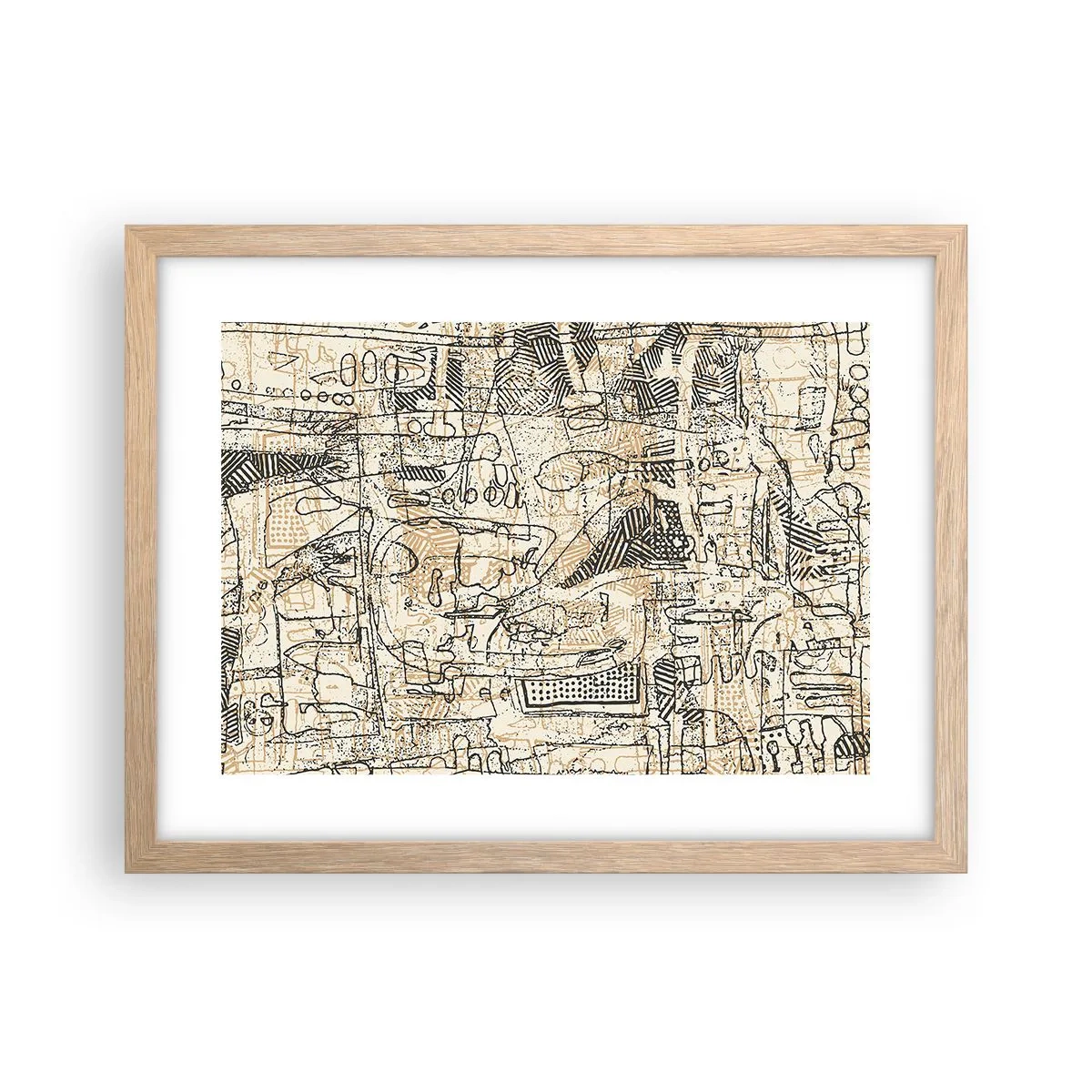 Affisch i ram av ljusek - Väntar på avkodning - 40x30 cm