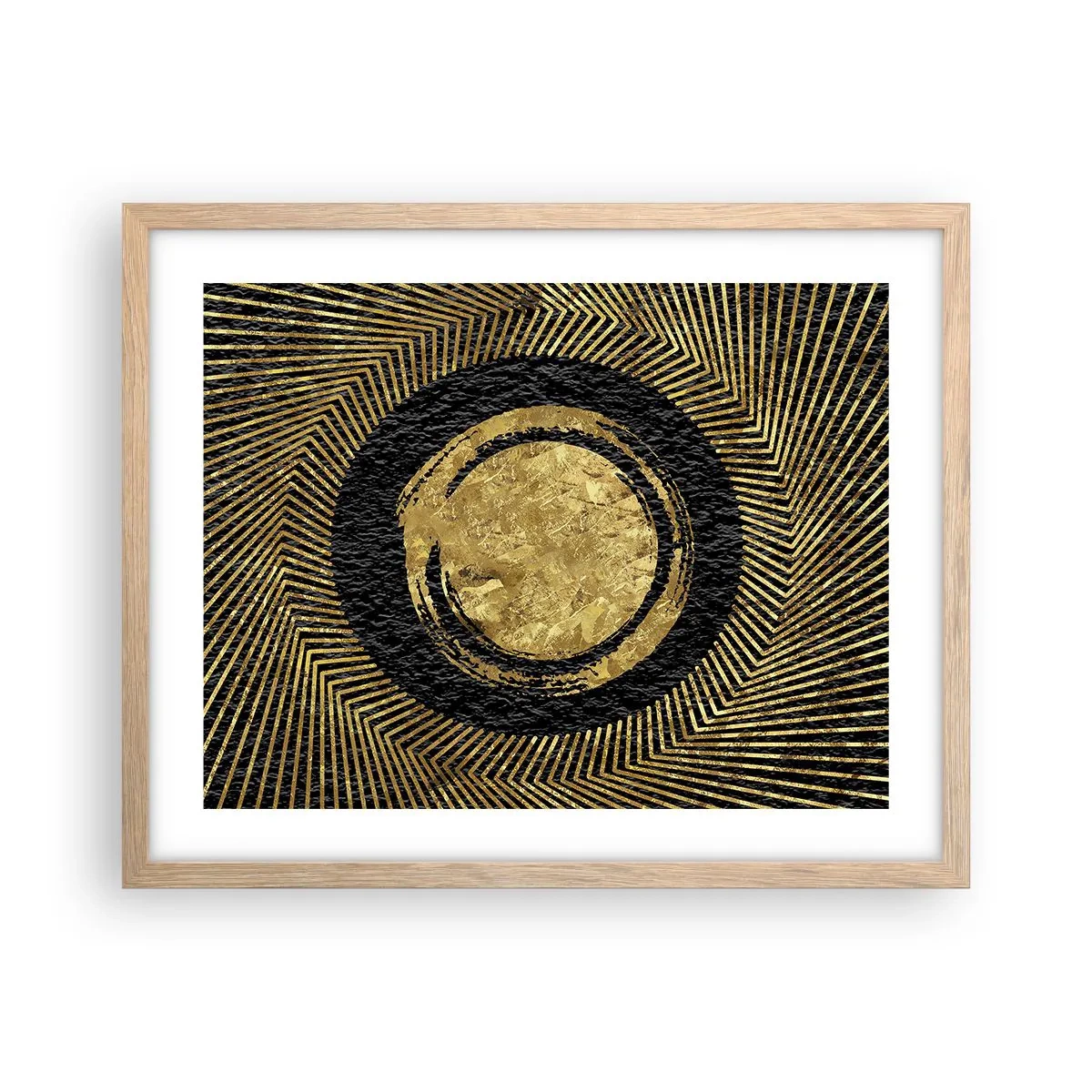 Affisch i ram av ljusek - Glamourös komposition - 50x40 cm