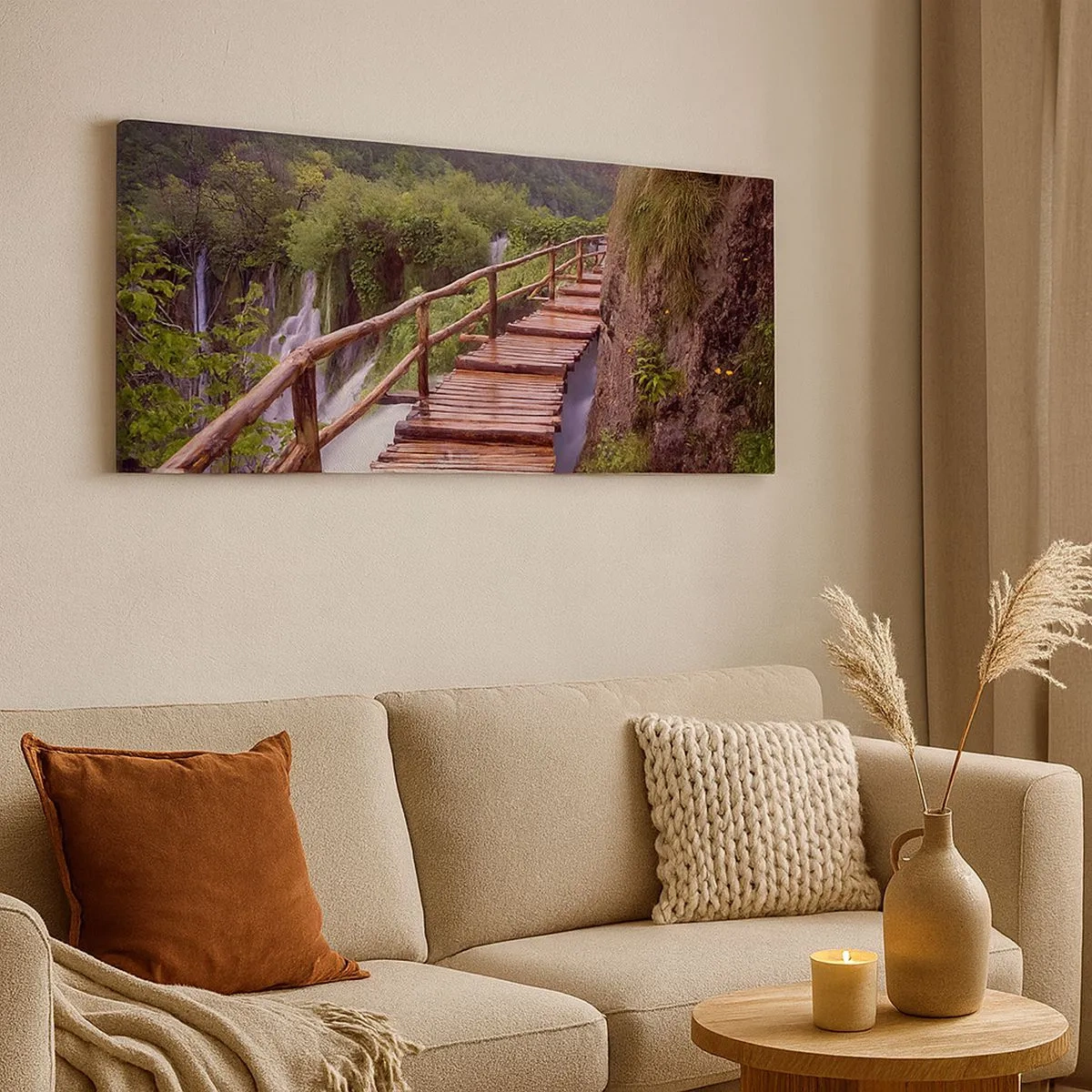 Canvastavla - Bild på duk - Otrolig skönhet - 100x40 cm