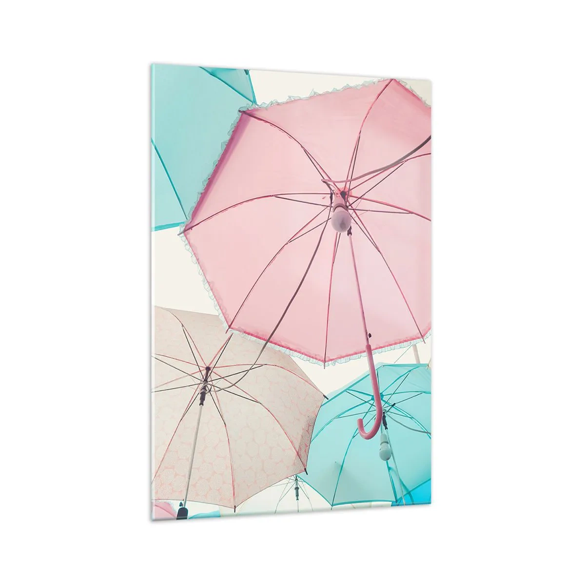 Glastavla - Bild på glas - Ibland sol, ibland regn - 70x100 cm